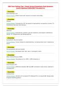 CEN Test-Taking Tips &vert; Exam Actual Questions And Answers&NewLine;Latest Updated 2026&sol;2027 &lpar;Graded A&plus;&rpar;