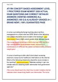 ATI RN Concept Based Assessment Level 1 Proctored Exam &lpar;Latest 2026&rpar; &vert; 100 Verified Q&As & Detailed Clinical Rationales