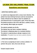 LR BSN 206 Hallmark Final Exam 325 Questions Multiple Choices Latest 2026 Actual Questions & Verified Answers &lpar;Latest 2026 &sol; 2027 Update&rpar; A&plus; Grade 100&percnt; Guarantee Verified by Experts