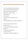 Hunters Ed Study Guide questions with answers