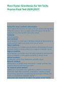 Penn Foster Anesthesia for Vet Techs Proctor&period;Final Test 20262027&period;&NewLine;