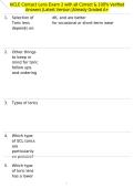 NCLE Contact Lens Exam 2 with all Correct & 100&percnt; Verified Answers &vert;Latest Version &vert;Already Graded A&plus;