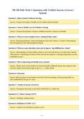 NR 328 Peds Week 1 Questions with Verified Answers &lpar;Correct&NewLine;Update&rpar;