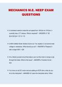 MECHANICS M&period;E&period; NEEP Exam Questions and Answers &ndash; Complete Exam Preparation Guide