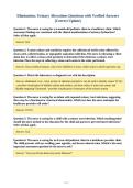 Elimination&colon; Urinary Alterations Questions with Verified Answers&NewLine;&lpar;Correct Update&rpar;