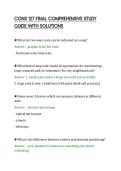 CONS 127 FINAL COMPREHENSIVE STUDY&NewLine;GUIDE WITH SOLUTIONS
