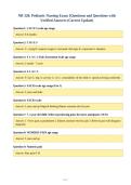NR 328&colon; Pediatric Nursing Exam 1Questions and Questions with&NewLine;Verified Answers &lpar;Correct Update&rpar;