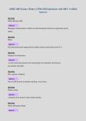 APRD 1003 Exam 1 Fisher &vert; UPDATED Questions with 100&percnt; Verified&NewLine;Answers&NewLine;