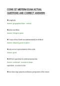 CONS 127 MIDTERM EXAM ACTUAL&NewLine;QUESTIONS AND CORRECT ANSWERS&NewLine;