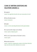 CONS 127 MIDTERM QUESTIONS AND&NewLine;SOLUTIONS GRADED A&plus;&NewLine;