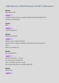 APRD 1003 Exam 1 &vert; UPDATED Questions with 100&percnt; Verified Answers&NewLine;