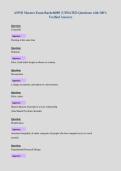 ASWB Masters Exam Rachel6089 &vert; UPDATED Questions with 100&percnt;&NewLine;Verified Answers
