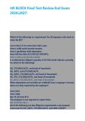 HR BLOCK Final Test Review&period;End Exam 20262027&period;&NewLine;