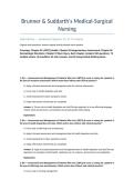 Brunner & Suddarth&rsquo;s Medical-Surgical Nursing 16th Edition &mdash; Chapters 54-57&colon; 600 Original Test Bank Questions with Correct Answers & Rationales