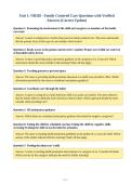 Unit 1&colon; NR328 - Family Centered Care Questions with Verified&NewLine;Answers &lpar;Correct Update&rpar;