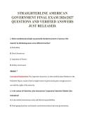 AMERICAN GOVERNMENT EXAM PACKAGE DEAL 100&percnt; VERIFIED 2026&sol;2027