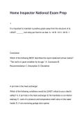 Home Inspector National Exam Prep &vert; Questions & Answers Study Guide