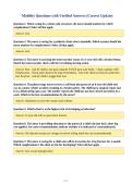 Mobility Questions with Verified Answers &lpar;Correct Update&rpar;