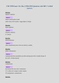 CMI 3358 Exam 1 Dr&period; Eko &vert; UPDATED Questions with 100&percnt; Verified&NewLine;Answers&NewLine;