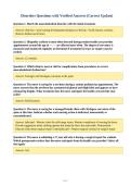 Disorders Questions with Verified Answers &lpar;Correct Update&rpar;