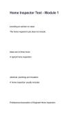 Home Inspector Test Module 1 &vert; Questions & Answers Study Guide