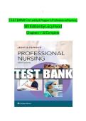Leddy & Pepper&rsquo;s Professional Nursing 9th Edition Test Bank by Lucy J&period; Hood &ndash; Chapters 1&ndash;22 Questions & Answers 2026