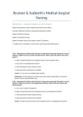 Brunner & Suddarth&rsquo;s Medical-Surgical Nursing 16th Edition &mdash; Chapters 65&ndash;68&colon; 600 Original Test Bank Questions with Correct Answers & Rationales