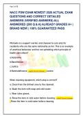 NACC PSW Personal Support Worker Exam Prep &lpar;Latest 2026&rpar; &vert; 200 Verified Q&As & Detailed Rationales