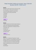 Wilkins Final DHYG 100 Howard Community College &vert; UPDATED&NewLine;Questions with 100&percnt; Verified Answers&NewLine;