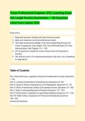 Texas Professional Engineer &lpar;PE&rpar; Licensing Exam &NewLine;Full-Length Practice Examination &ndash; 150 Questions &NewLine;Latest Exam Update 2026 