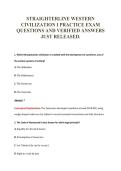 WESTERN CIVILIZATION EXAM PACKAGE DEAL 100&percnt; VERIFIED 2026&sol;2027