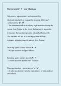 A-Level Chemistry Electrochemistry 2026 &vert; Study Guide&comma; Notes & Practice Questions
