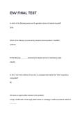 Environmental Science Final Exam &vert; Questions&comma; Answers & Comprehensive Study Guide 2026&sol;2027
