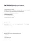  EMT FISDAP Readiness Exam 4 &vert; Questions&comma; Answers & Comprehensive Study Guide 2026&sol;2027
