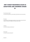 EMT FISDAP Readiness Exam 2 &vert; Questions&comma; Answers & Study Guide 2026&sol;2027