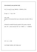 Electrochemistry Exam Questions Bank 2026 &vert; Chemistry Practice Questions & Answers