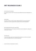EMT Readiness Exam 2 &vert; Questions&comma; Answers & Comprehensive Study Guide 2026&sol;2027
