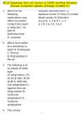 NCLE Questions with all Correct & 100&percnt; Verified Answers &vert;Actual Complete Update &vert;Already Graded A&plus;