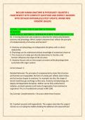 BIO1100 HUMAN ANATOMY & PHYSIOLOGY I QUARTER 1  EXAM NEWEST WITH COMPLETE QUESTIONS AND CORRECT ANSWERS WITH DETAILED RATIONALES&vert;LATEST UPDATE&vert; BRAND NEW VERSION&excl; &lpar;GALEN&rpar;