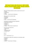 NCLE Exam Practice with all Correct & 100&percnt; Verified Answers &vert;Actual Complete Update &vert;Already Graded A&plus; &lpar;Just Released&rpar;