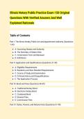 Illinois Notary Public Practice Exam 150 Original &NewLine;Questions With Verified Answers And Well &NewLine;Explained Rationale