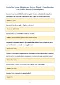 ServiceNow System Administrator Review - Module 5 Exam Questions&NewLine;with Verified Answers &lpar;Correct Update&rpar;