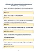 Certified Servicenow System Administrator Exam Questions with&NewLine;Verified Answers &lpar;Correct Update&rpar;