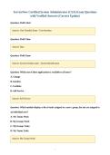 ServiceNow Certified System Administrator &lpar;CSA&rpar; Exam Questions&NewLine;with Verified Answers &lpar;Correct Update&rpar;