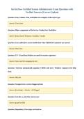 ServiceNow Certified System Administrator Exam Questions with&NewLine;Verified Answers &lpar;Correct Update&rpar;