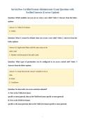ServiceNow Certified System Administrator Exam Questions with&NewLine;Verified Answers &lpar;Correct Update&rpar;
