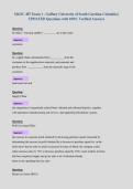 MGSC 487 Exam 1 - Gaffney University of South Carolina-Columbia &vert;&NewLine;UPDATED Questions with 100&percnt; Verified Answers