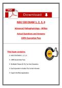NSG 530 Exam 1&comma; 2&comma; 3 & 4 &vert; Advanced Pathophysiology &ndash; Wilkes &vert; 2025 Verified Questions & Answers &vert; PDF&NewLine;