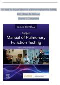 Test Bank for Ruppel&rsquo;s Manual of Pulmonary Function Testing &lpar;12th Edition&rpar; by Carl Mottram &vert; Verified Chapters 1&ndash;13 Complete Updated Version