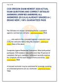 Oregon CCB License Exam Law & Business Vault &lpar;Latest 2026&rpar; &vert; 55 Unique Q&As & Code Rationales
